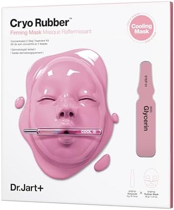 Dr. Jart+ CRYO RUBBER Firming Face Mask - Korean skincare firming mask with Glycerin and Collagen, hydrating and cooling, available in Pakistan at the best price.