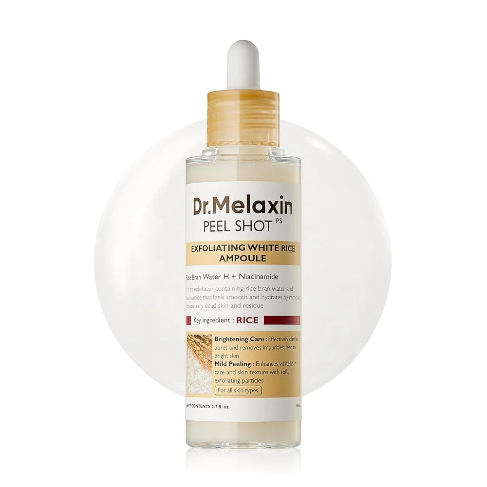 Dr. Melaxin Peel Shot PS Exfoliating White Rice Ampoule 80ml in Pakistan