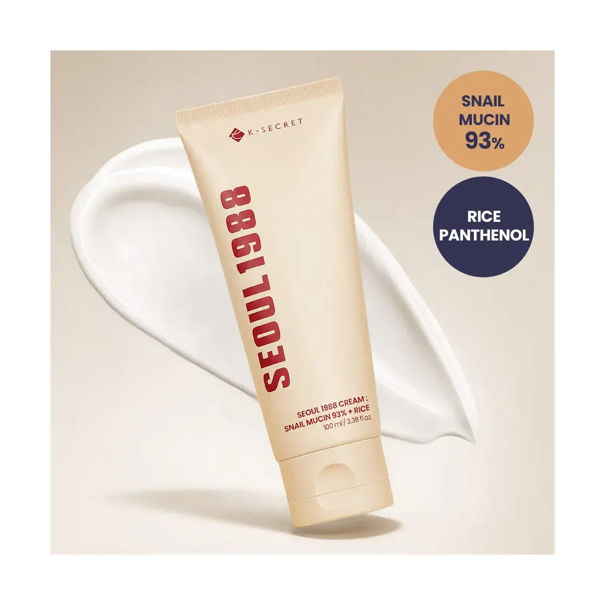 K-SECRET Seoul 1988 Cream Snail Mucin 93% and Rice 100ml Pakistan