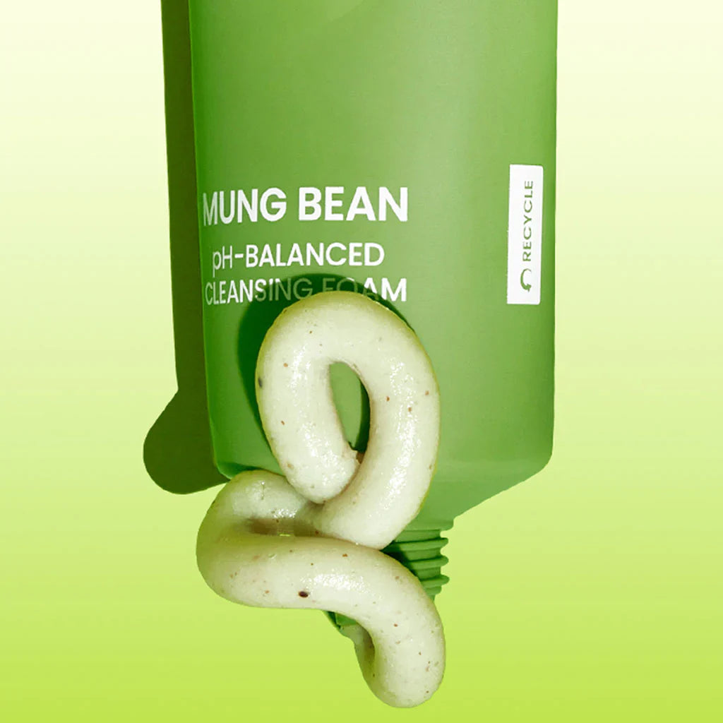  Beplain Mung Bean pH-Balanced Cleansing Foam – 33% Mung bean extract facial cleanser in Pakistan for hydrated and comfortable skin. Lowest price Korean skincare.