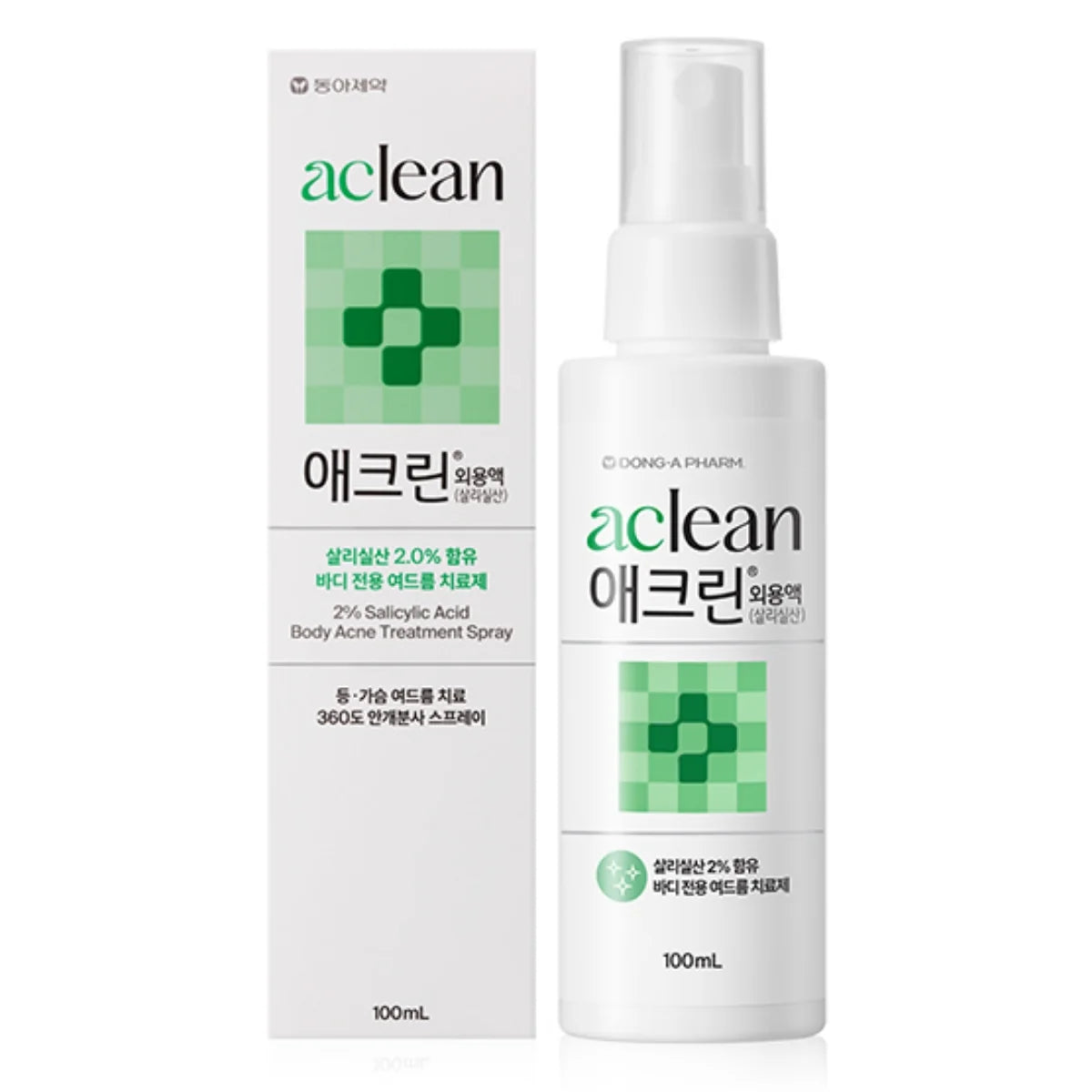 Dong A Pharm Aclean Body Acne Treatment Spray 2% Salicylic Acid 100-ml