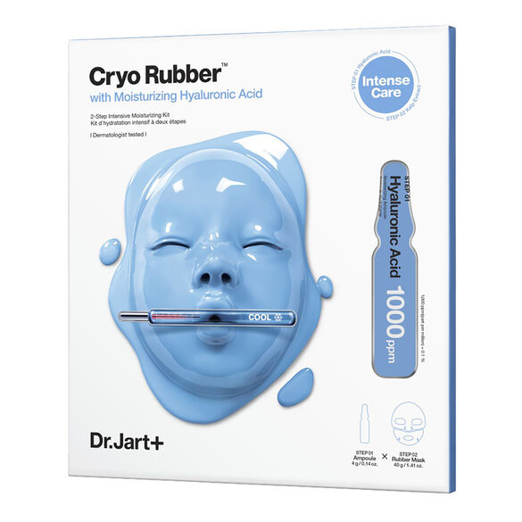 Dr. Jart+ CRYO RUBBER™ Face Mask with Hyaluronic Acid - Korean skincare rubber mask with moisturizing ampoule, available in Pakistan