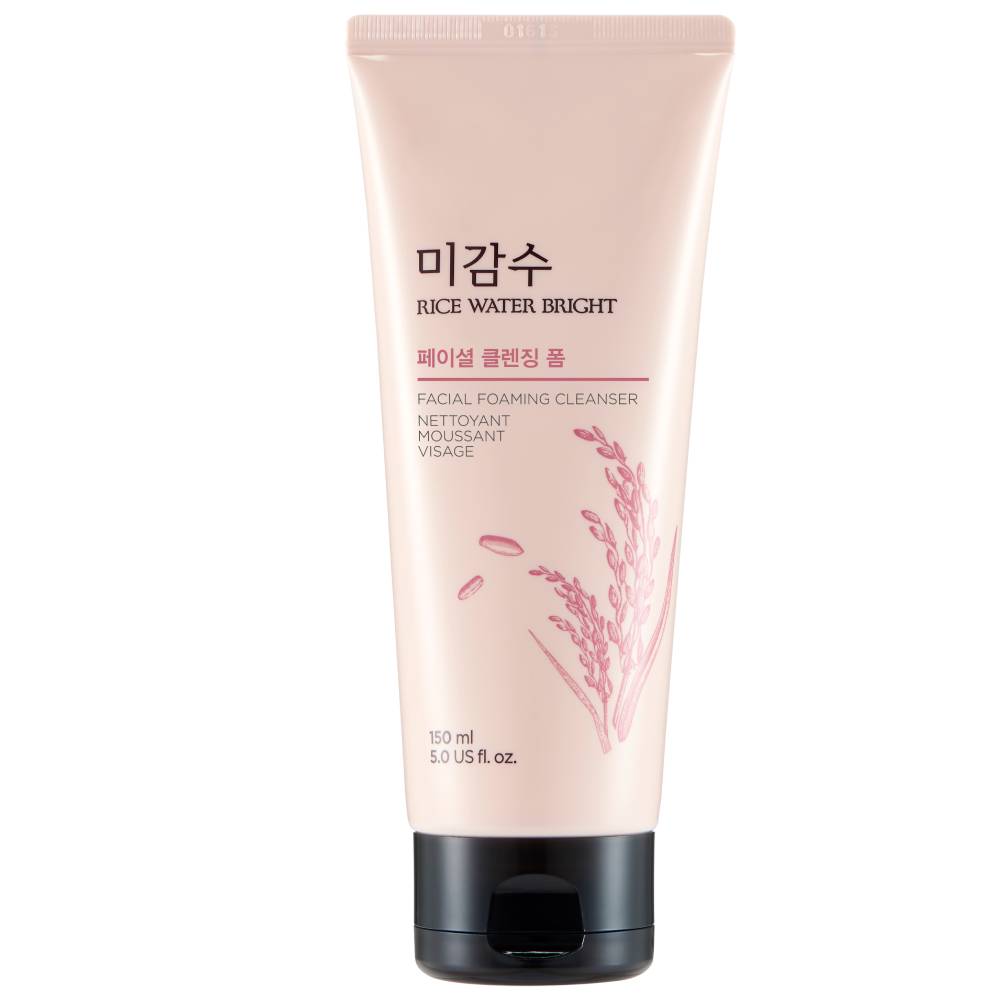 The Face Shop Rice Water Bright Cleansing Foam 150ml - Korean skincare to brighten skin with rice extract. Perfect for normal to dry skin in Pakistan.