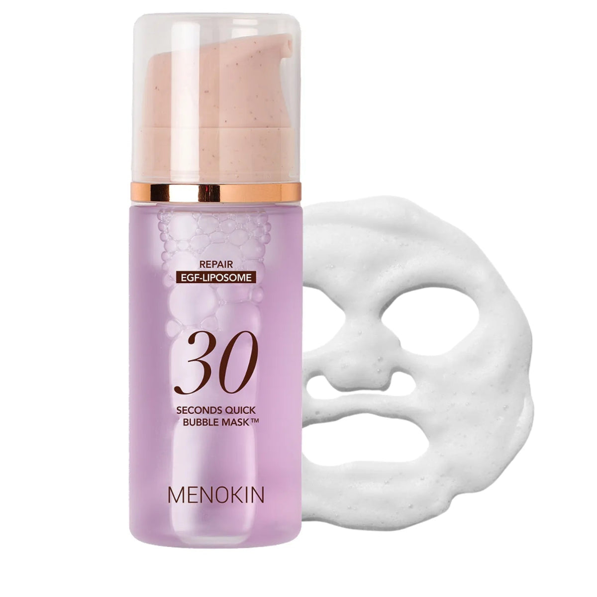 MENOKIN 30 Seconds Quick Bubble Mask (95 ml) | EGF Liposome Repair