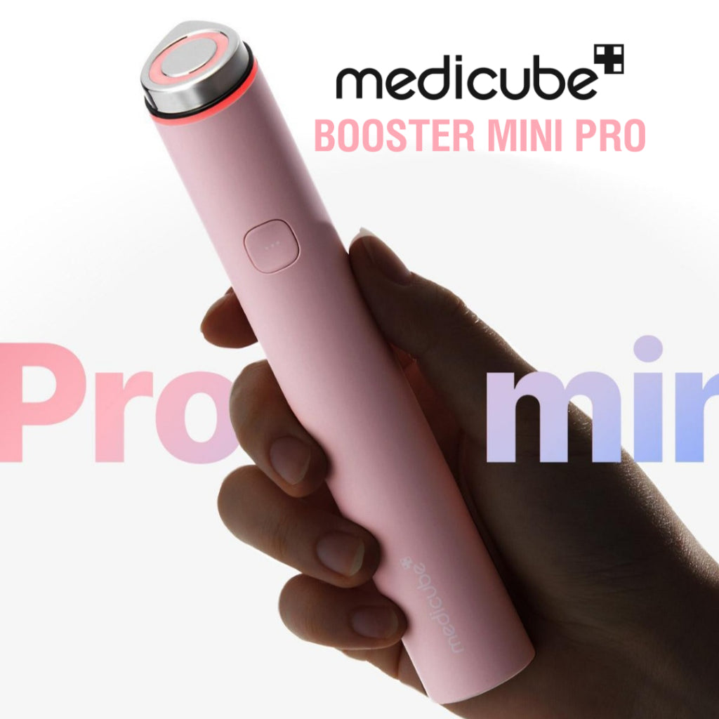 Medicube AGE-R Booster Pro Mini – Compact Skincare Device (Pink & White)