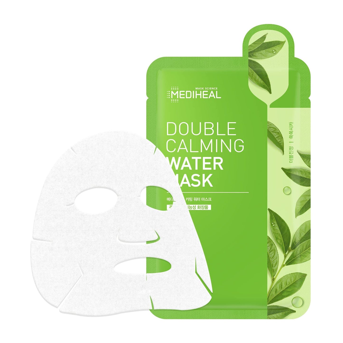 Mediheal Double Calming Water Mask - Korean skincare for sensitive skin in Pakistan. Soothing Cica mask for reducing redness and irritation.