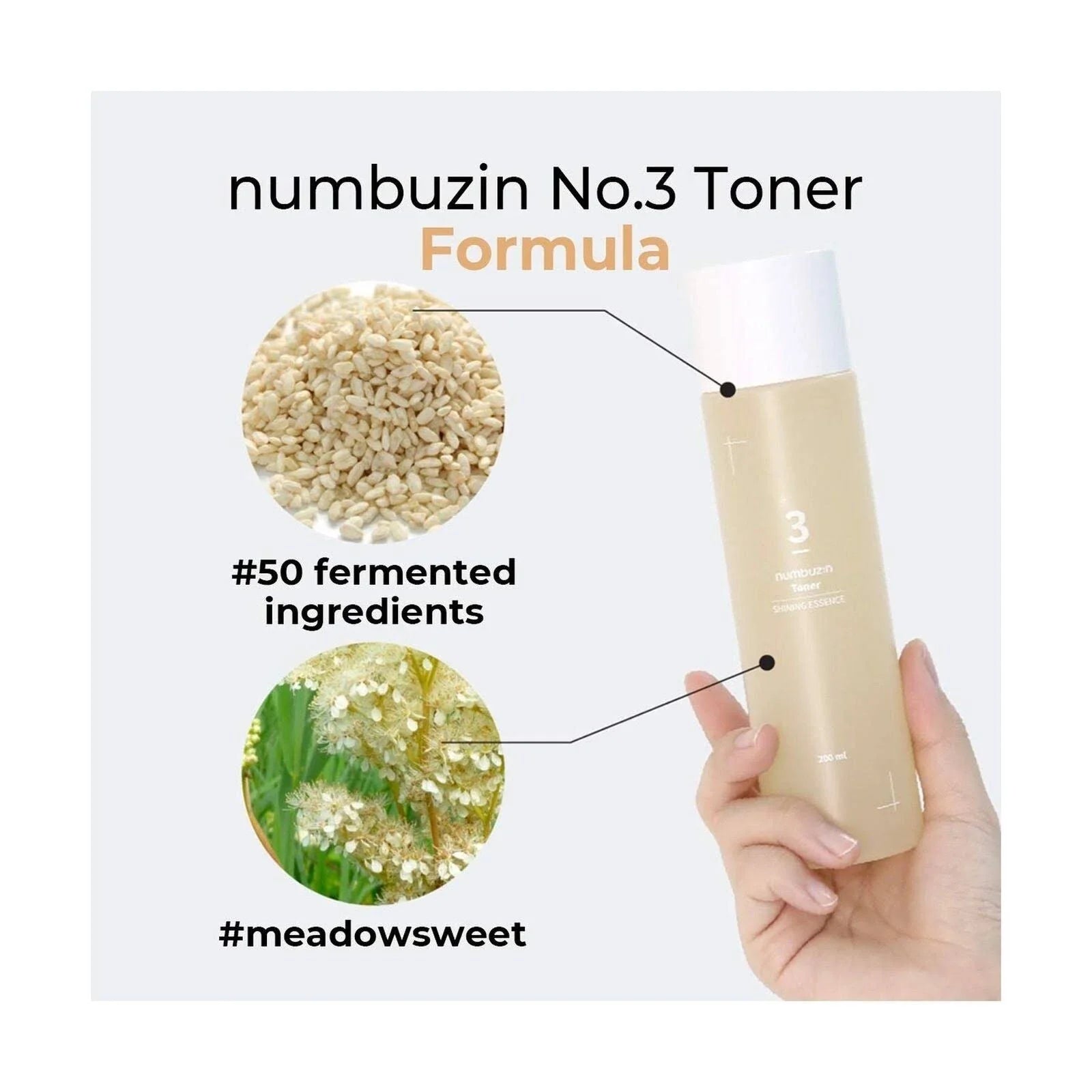Numbuzin No.3 Super Glowing Essence Toner 200ml – Korean Skincare in Pakistan
