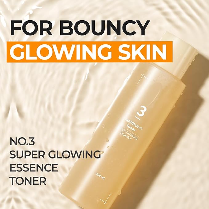 Numbuzin No.3 Super Glowing Essence Toner 200ml – Korean Skincare in Pakistan