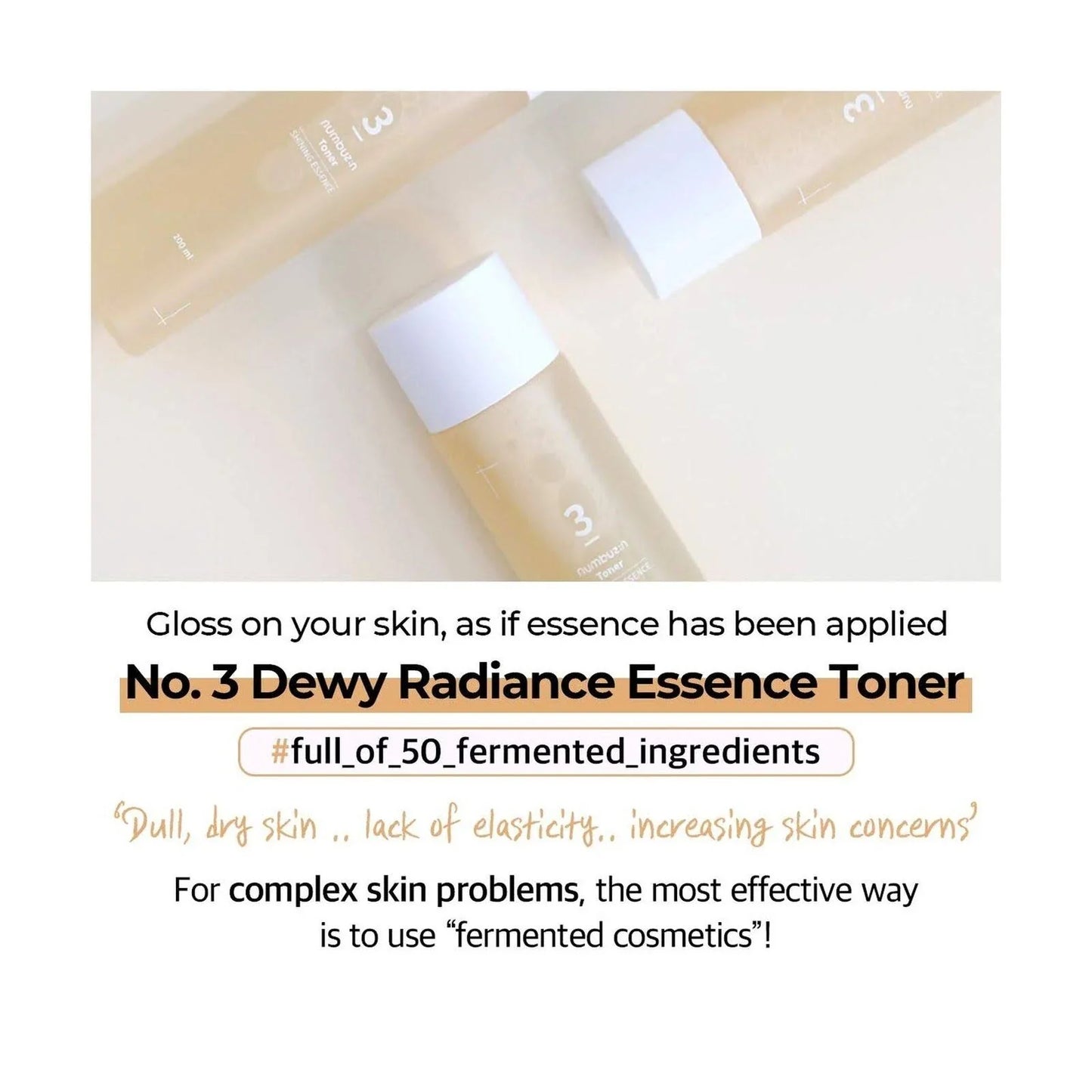 Numbuzin No.3 Super Glowing Essence Toner 200ml – Korean Skincare in Pakistan