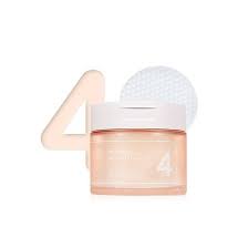 NUMBUZIN No.4 Pore Zero Peeled Egg Toner Pads 190ml, exfoliating and hydrating toner pads with Niacinamide and Evening Primrose Extract for pore control and smooth skin, available in Pakistan.