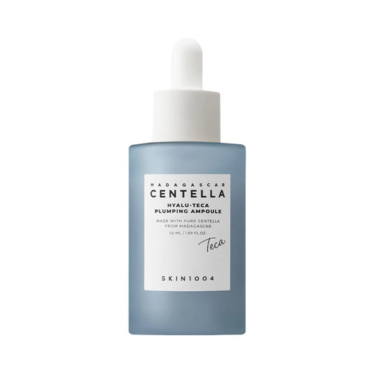 SKIN1004 Madagascan Centella Hyalu-Teca Plumping Ampoule bottle on a white background