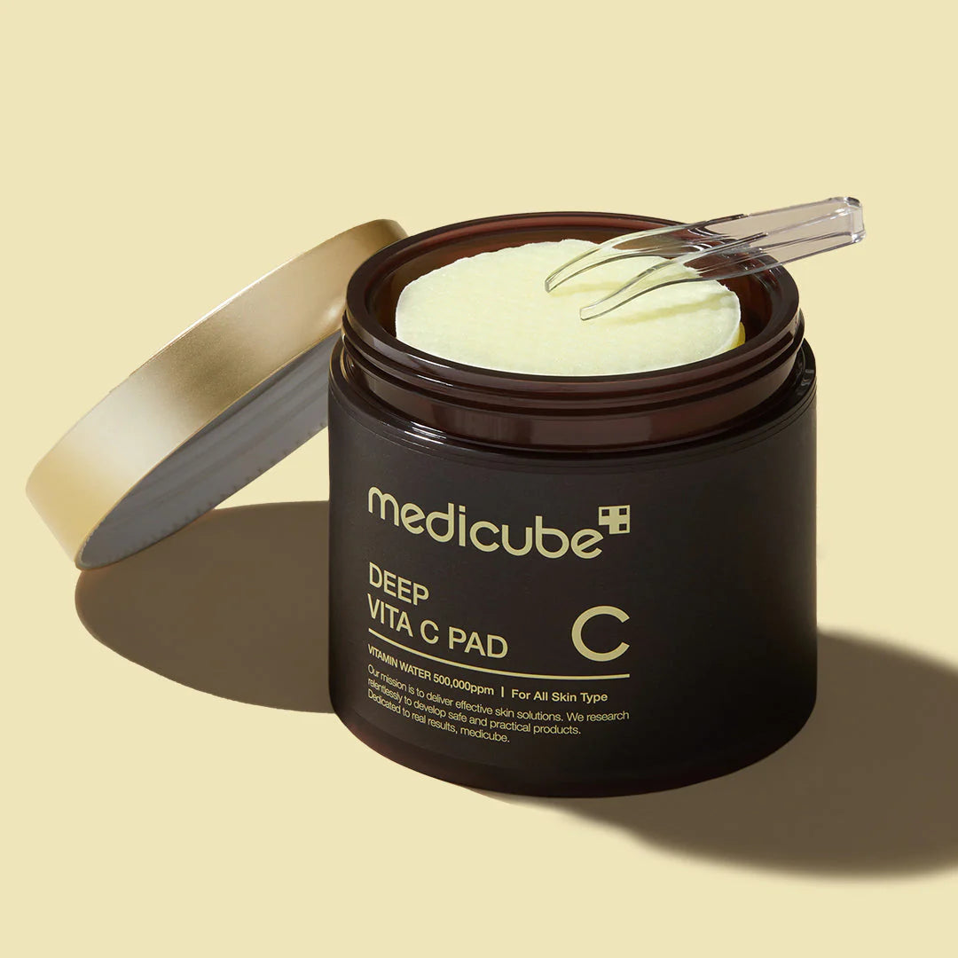 Smooth skin texture with Medicube Deep Vita C Pads - 70 pads pack