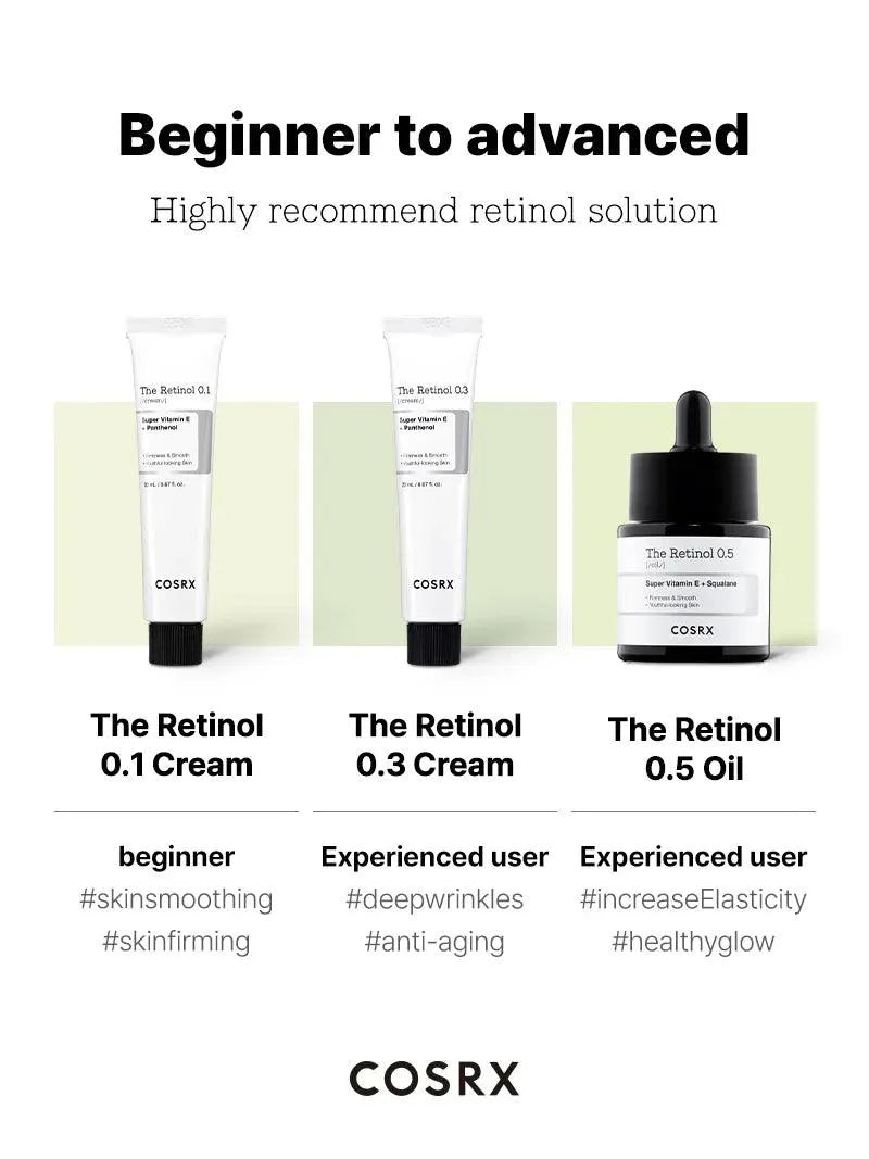 Cosrx – The Retinol 0.1 Super Vitamin E +Panthenol Cream 20ml