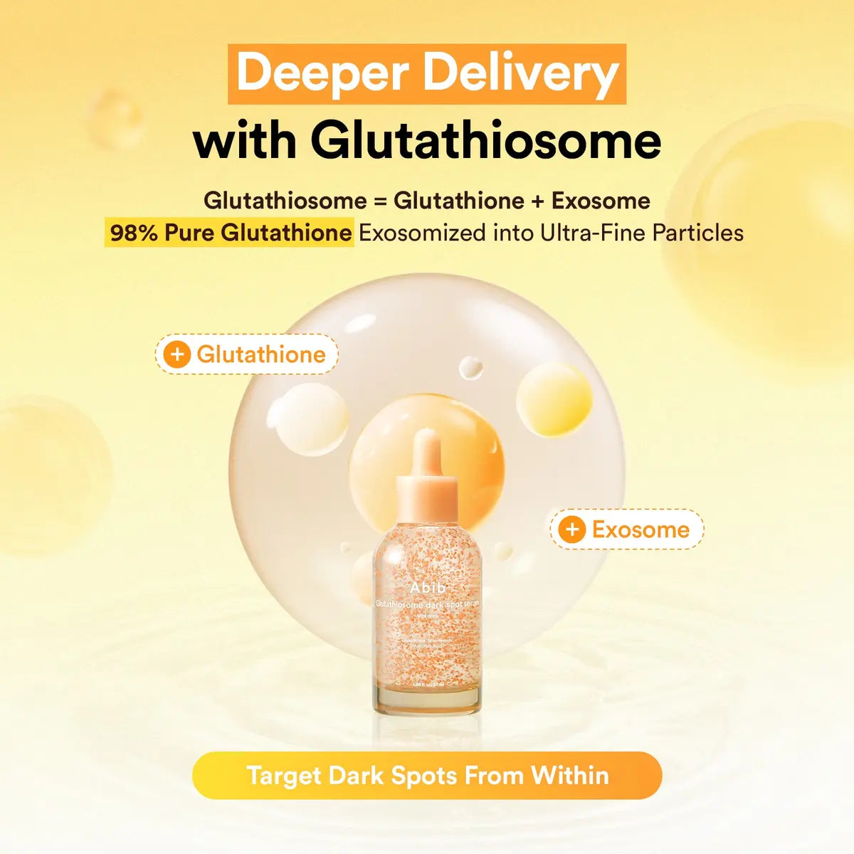 Abib Glutathiosome Dark Spot Serum glutathione and exosome benefits