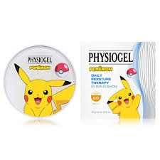 Physiogel Daily Moisture Therapy UV Sun Cushion 15g [Pokémon Pikachu Edition] – Mineral sunscreen with panthenol for UV protection and hydration, suitable for all skin types, available at the best price in Pakistan.