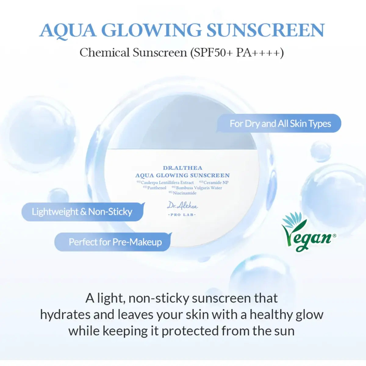 Dr. Althea Aqua Glowing Sunscreen SPF50+ PA++++ in Pakistan