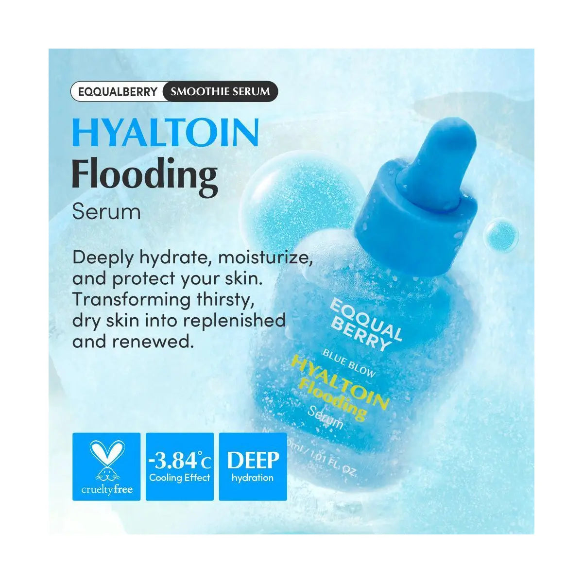 EQQUALBERRY Hyaltoin Flooding Serum hydration benefits