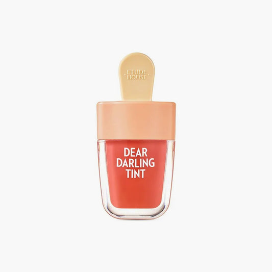 Etude Dear Darling Water Gel Tint Ice Cream OR205 – Korean lip tint with vibrant orange color and hydrating water gel formula, available at the best price in Pakistan.