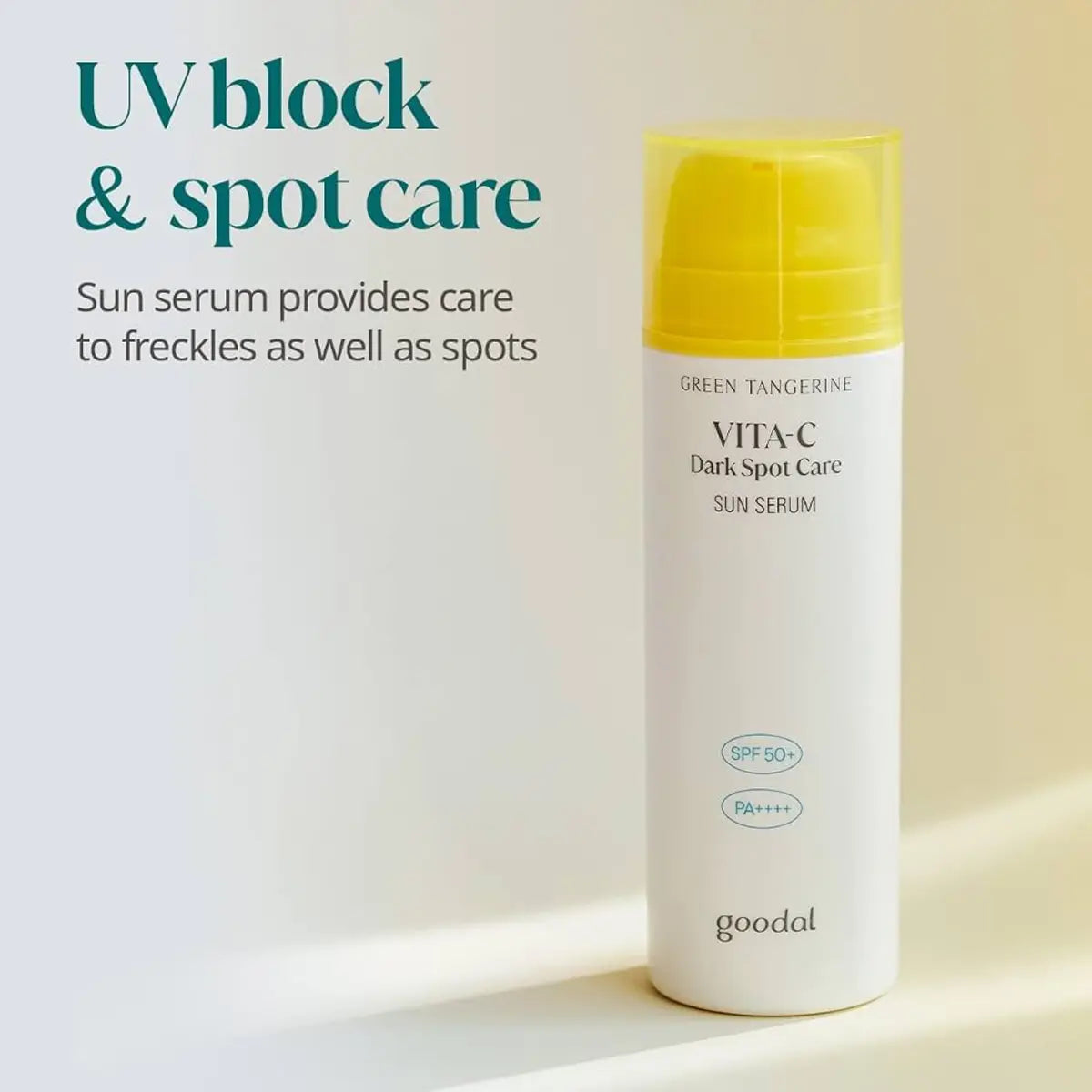 Goodal Green Tangerine Vita-C Sun Serum UV and dark spot care