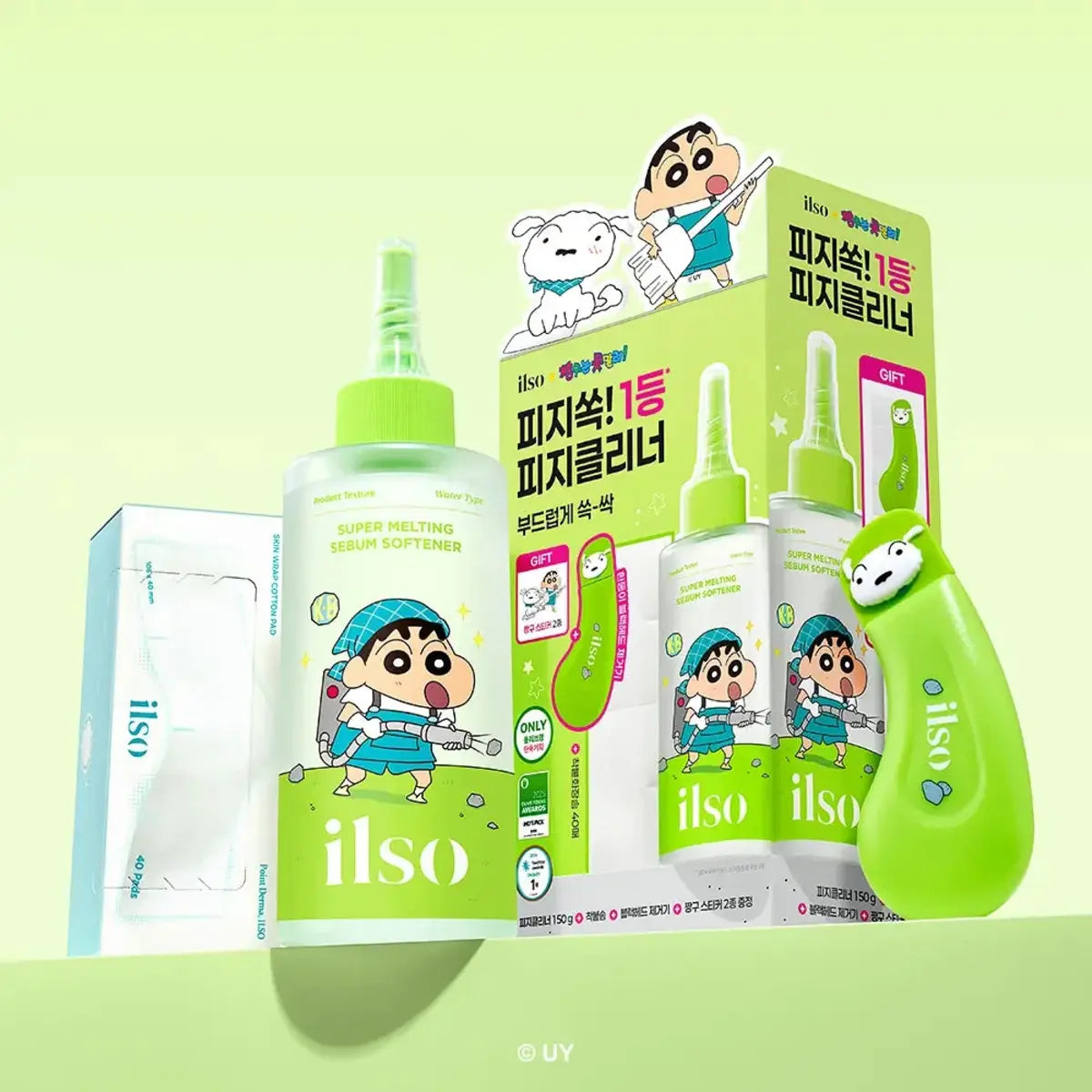 ilso Super Melting Sebum Softener Crayon Shin-chan limited edition set