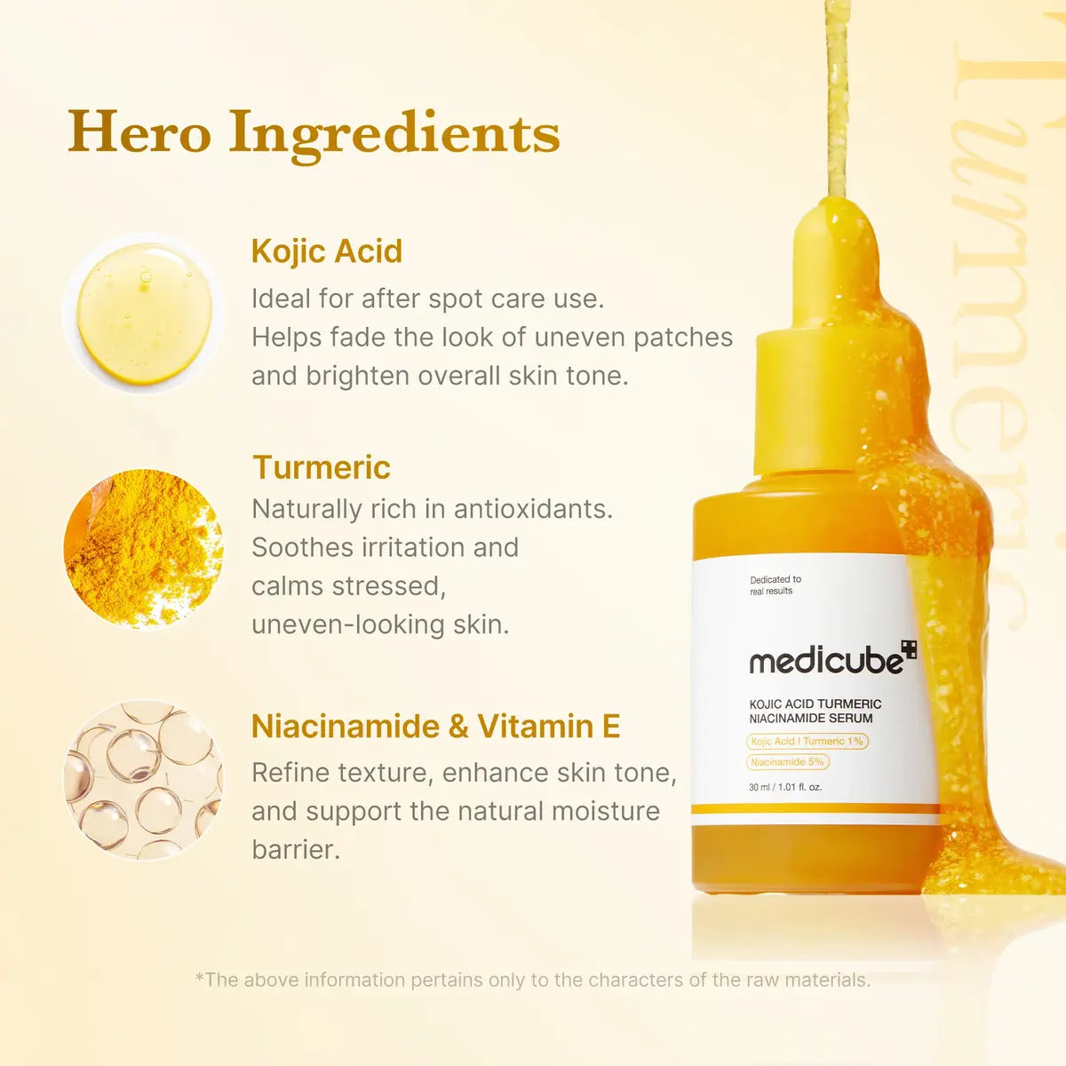 Medicube Kojic Acid Turmeric Niacinamide Serum ingredients in Pakistan