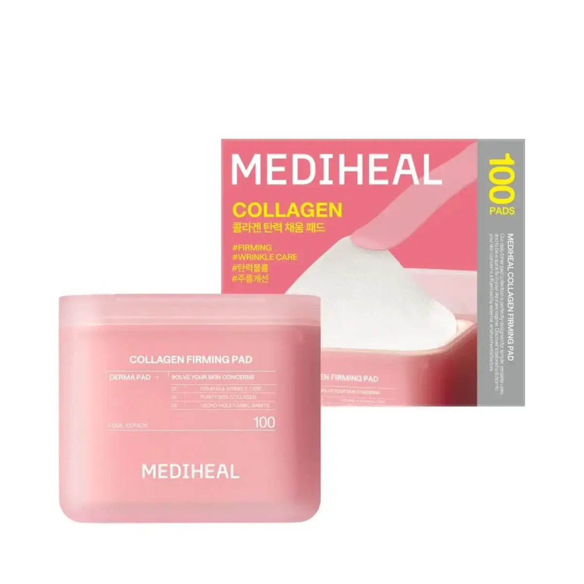 MEDIHEAL Collagen Firming Pad with packaging