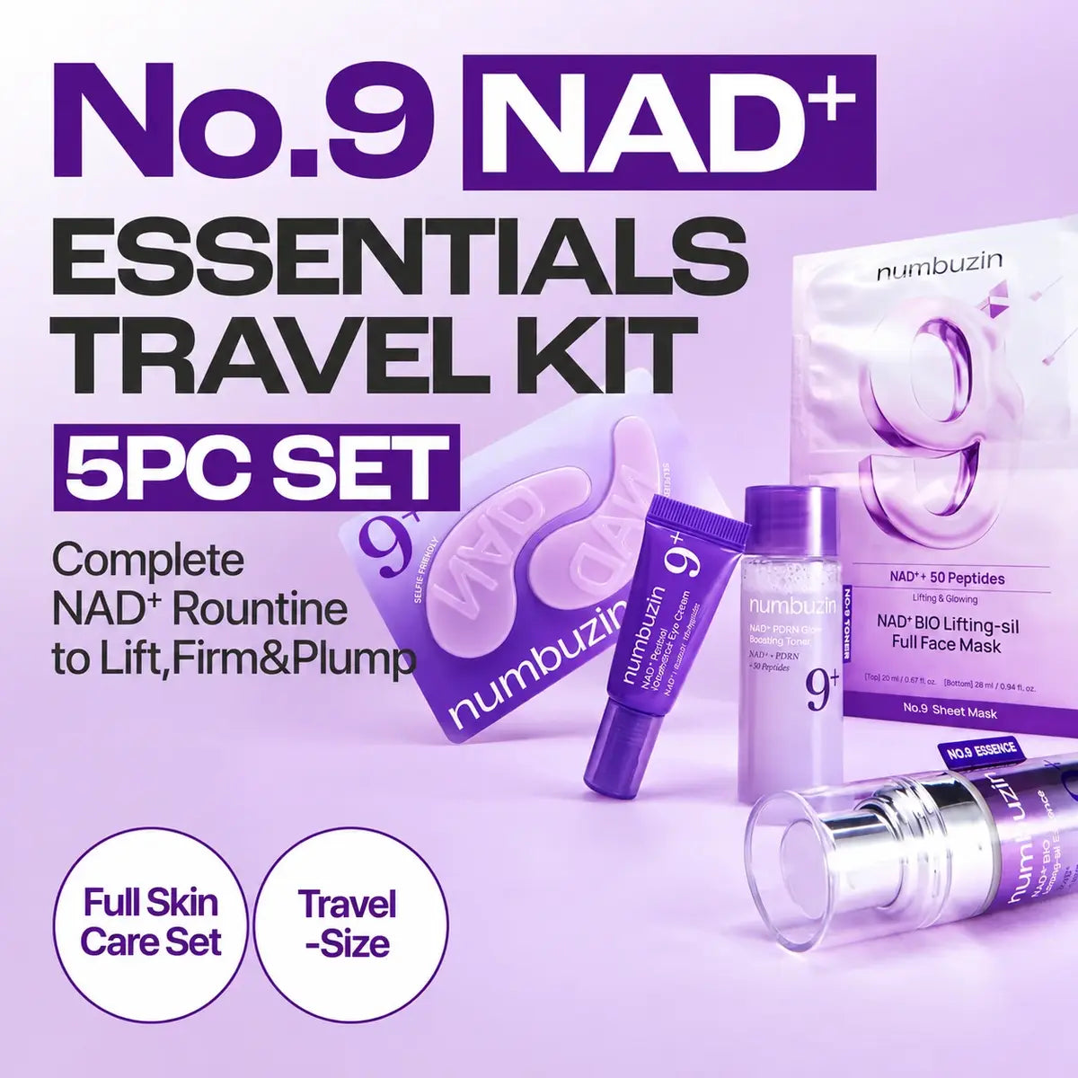 numbuzin No.9 NAD+ Trial Kit 6-Piece Korean skincare set in Pakistan