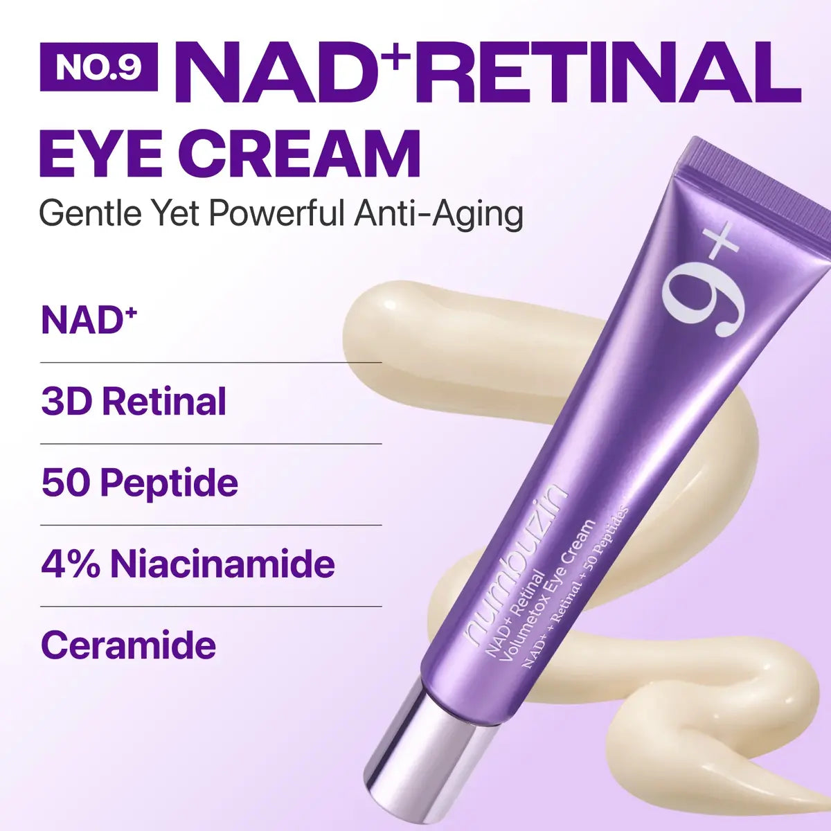 numbuzin No.9 NAD+ Retinal Eye Cream benefits Pakistan