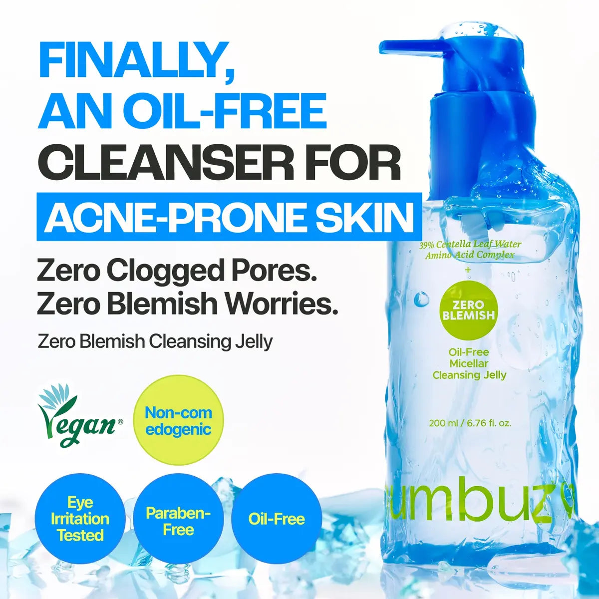 numbuzin oil-free cleanser for acne-prone skin benefits in Pakistan