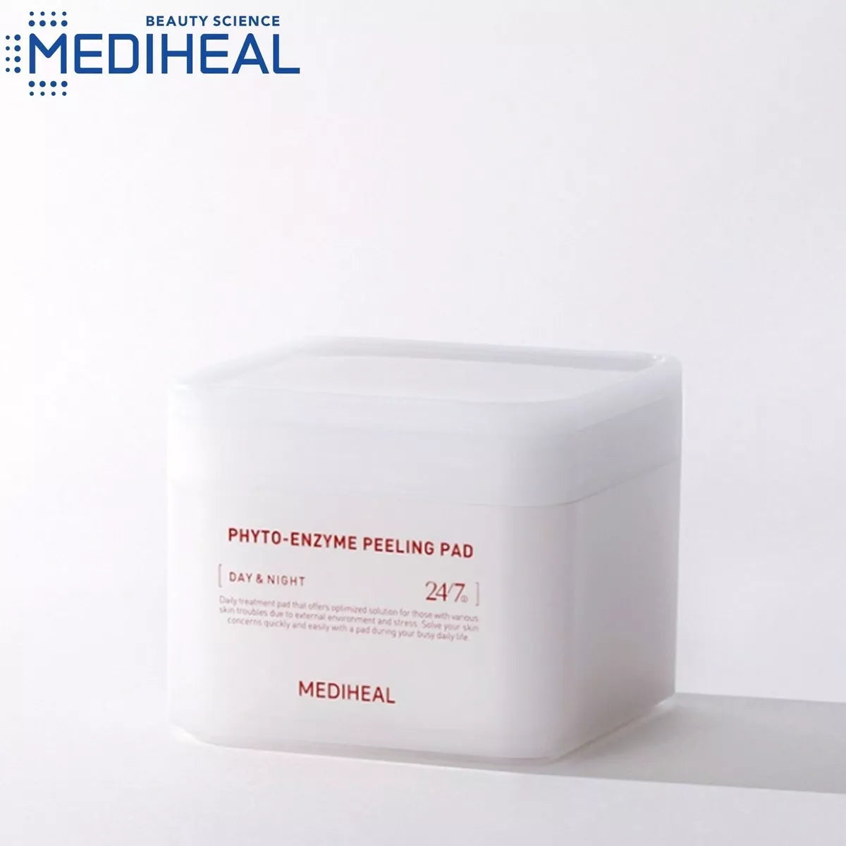 Mediheal Phyto-enzyme Peeling Pad 90 Pads - Korean skincare product for exfoliation and resurfacing, reducing blackheads and improving pores, available at the best price in Pakistan.