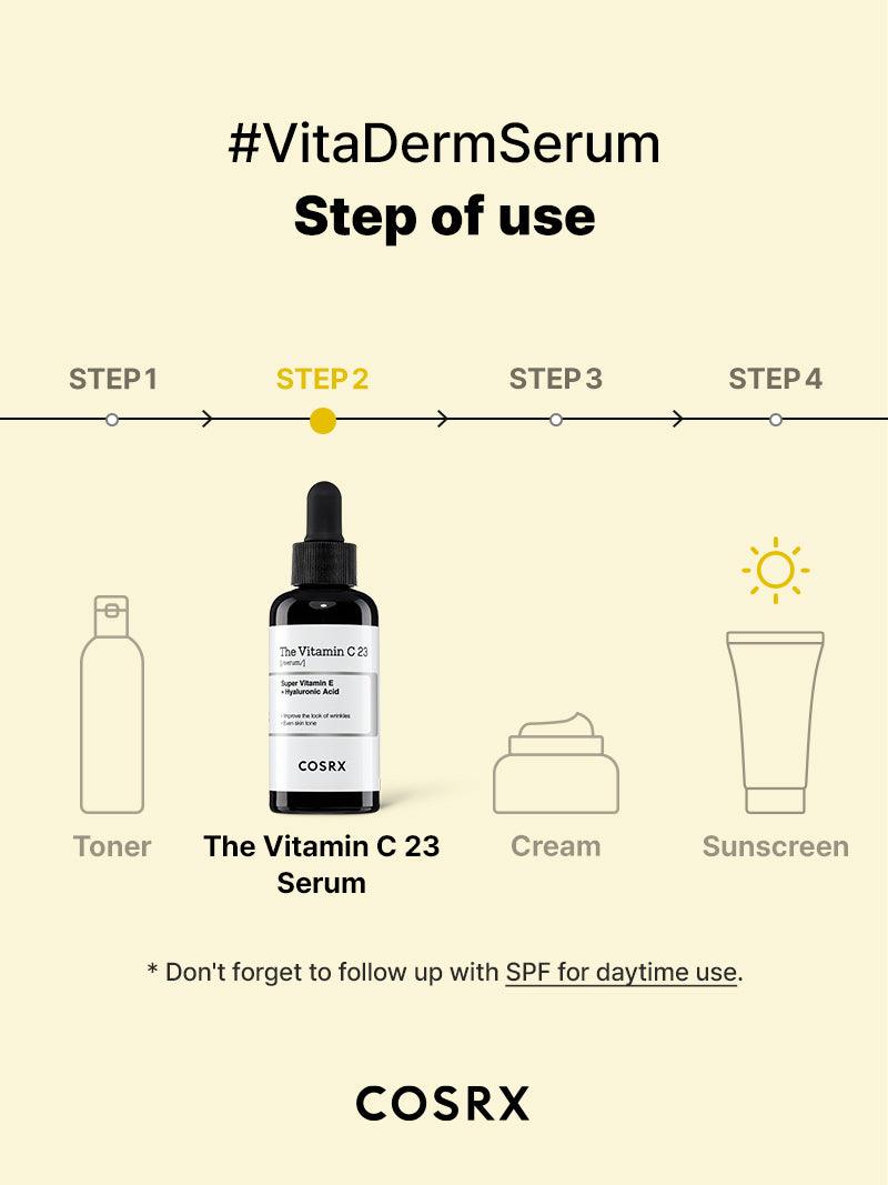 Cosrx – The Vitamin C23 Super Vitamin E + Hyaluronic Acid 20ml