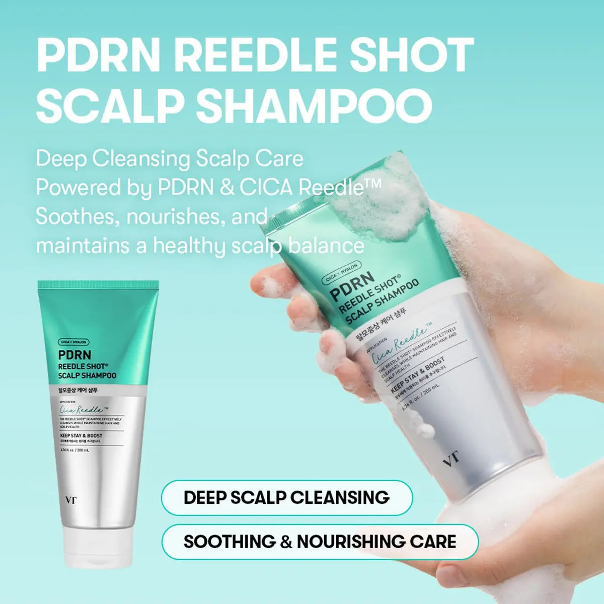 VT PDRN Reedle Shot Scalp Shampoo deep cleansing scalp care